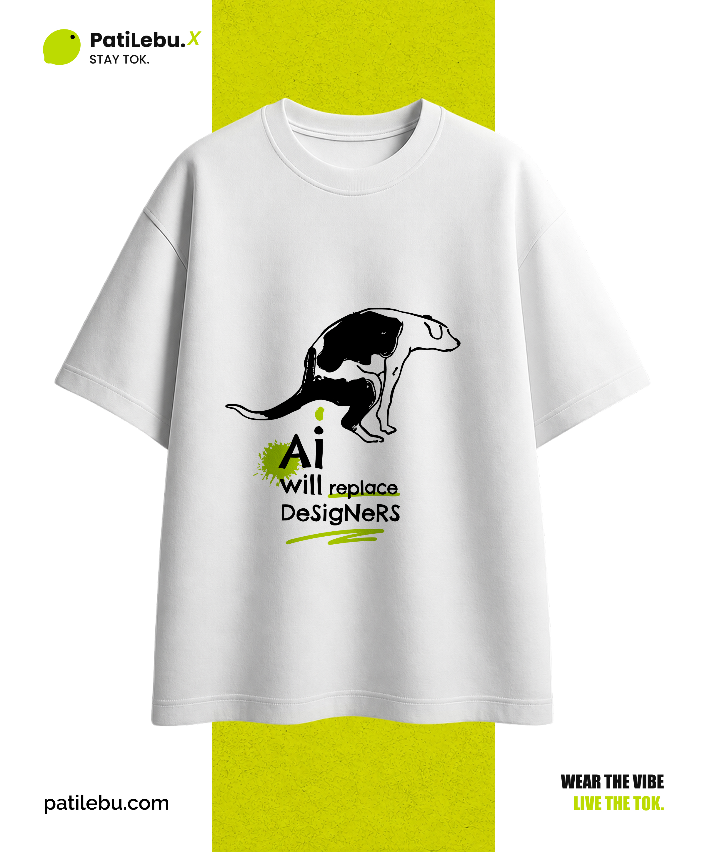 AI Will Replace Designers T-Shirt - PatiLebu