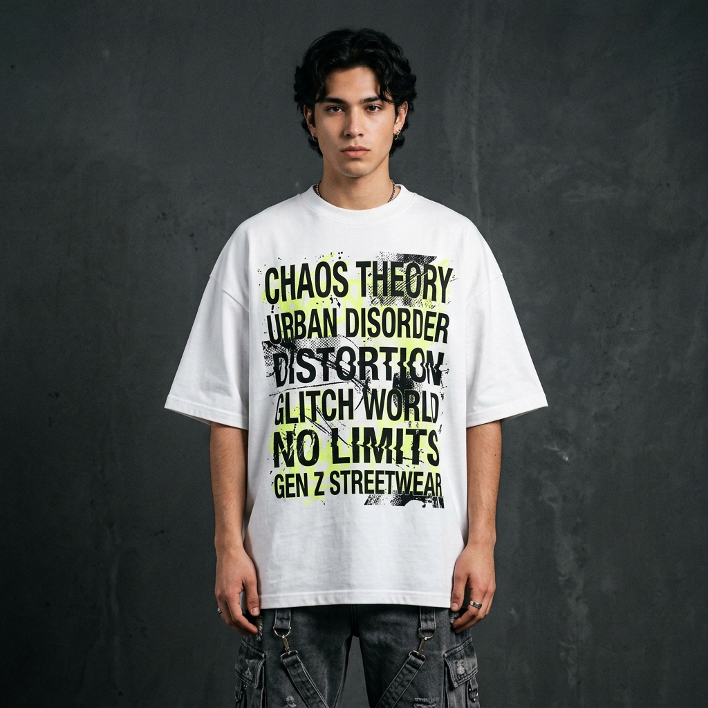 Chaos Theory Oversized Tee — PatiLebu Bangladesh Streetwear
