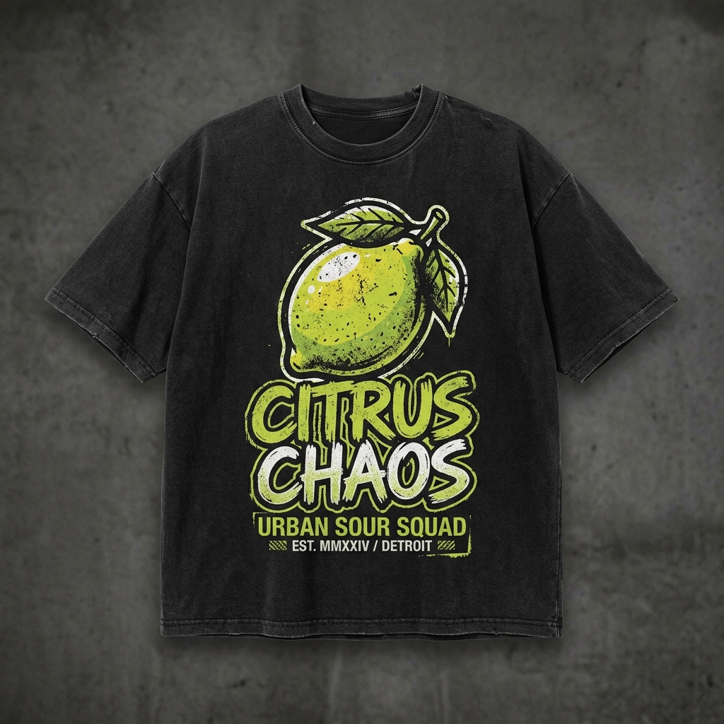 Citrus Chaos Vintage Tee — PatiLebu Bangladesh